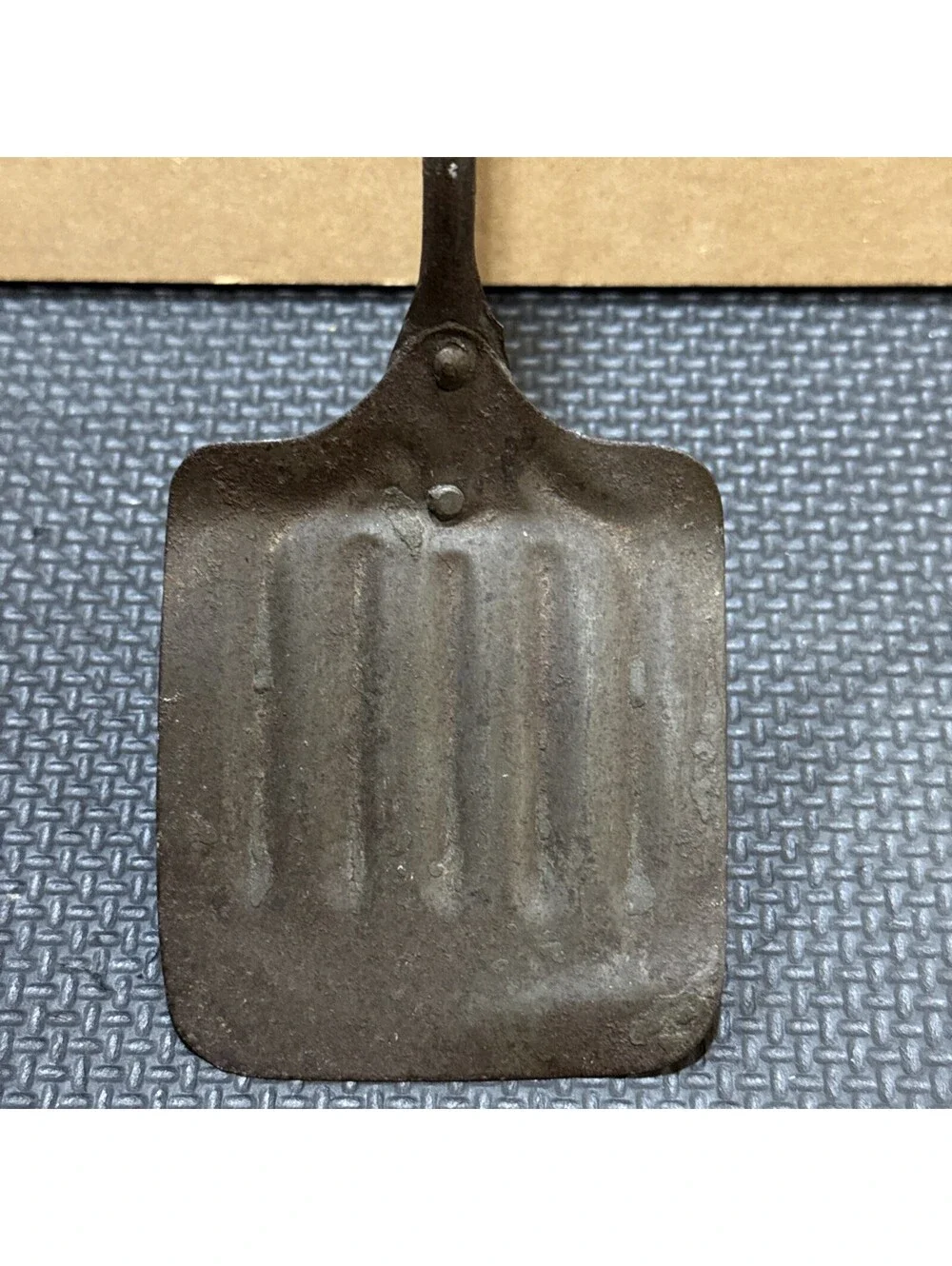 c.19th Century Metal Spatula Wood Handle Rustic Farmhouse Antique | Hanging Hook